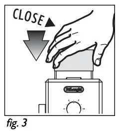 Operating the coffee grinder - Fig 3