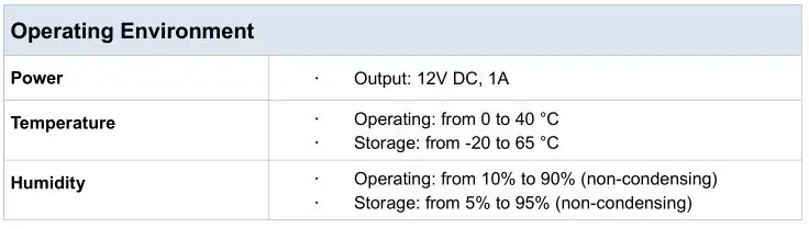 D-Link DIR-822 AC1200 Wave 2 WiFi Router - SPECIFICATIONS (Operating Environment)