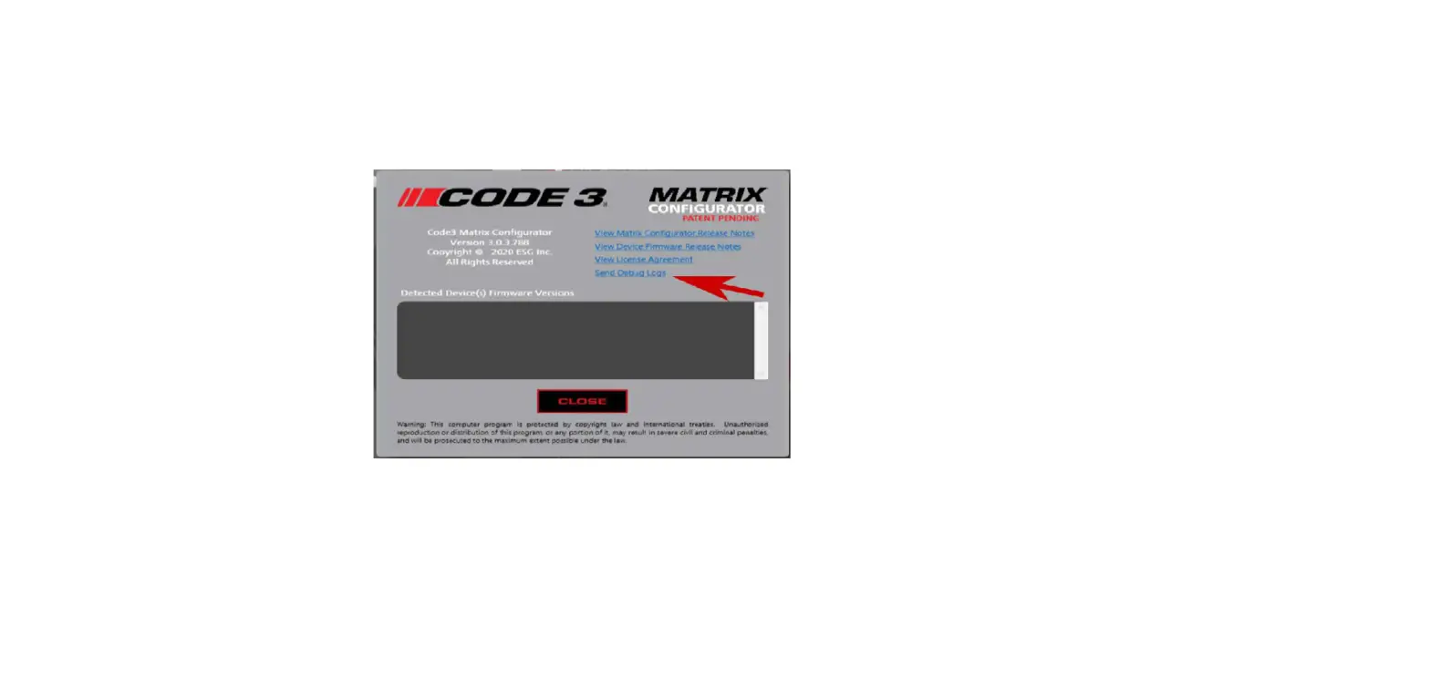 Code 3 Matrix Configurator Software User Manual