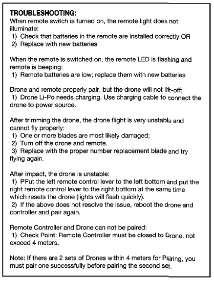 SHARPER IMAGE SY20B24GA Drone 7 inch Flying Car-t