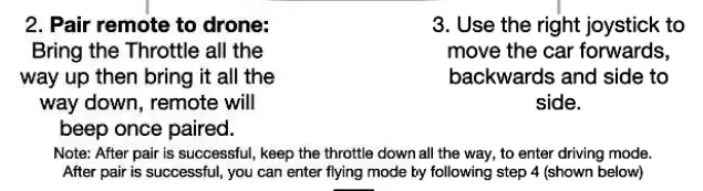 SHARPER IMAGE SY20B24GA Drone 7 inch Flying Car-ttt