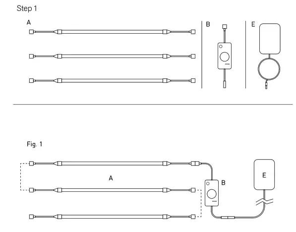 POWER PRACTICAL RMT-CAB Luminoodle- Step 1