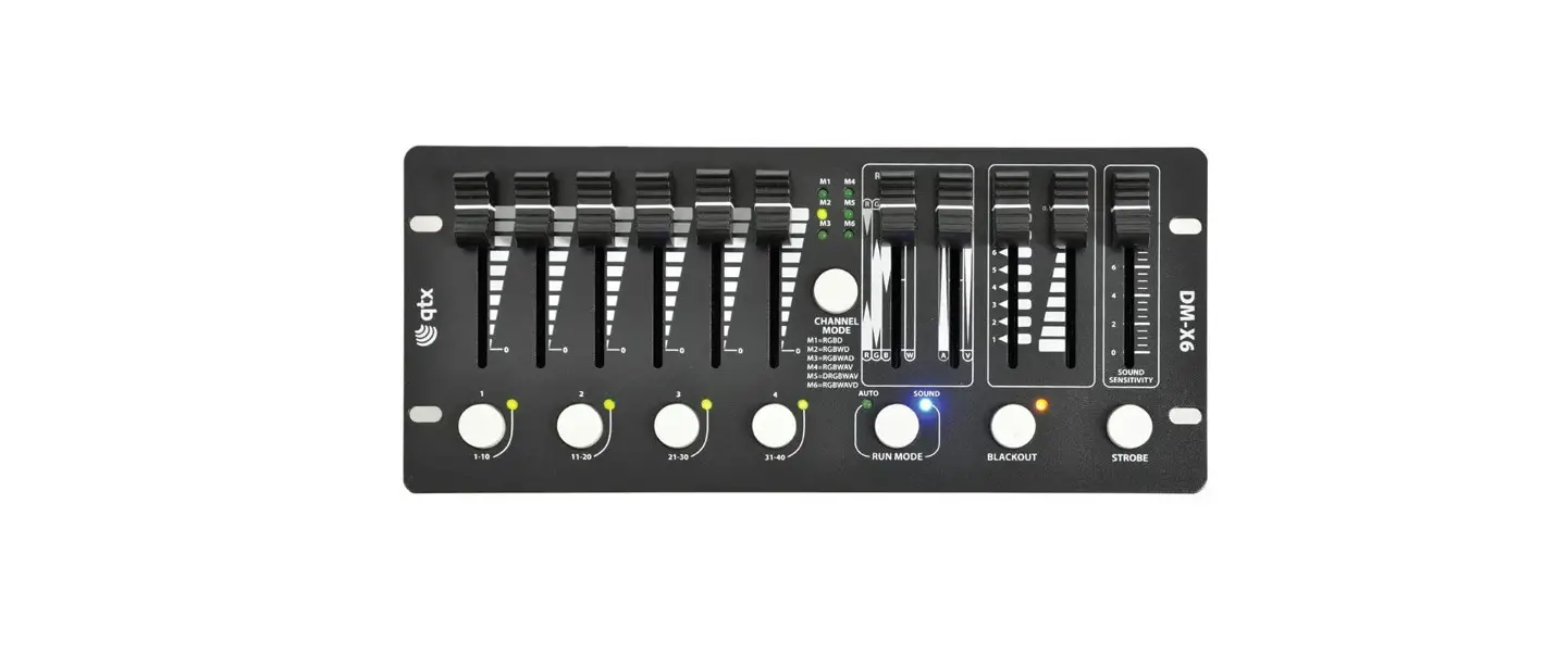 Qtx Dm-x6 Mini Dmx Par Controller User Manual