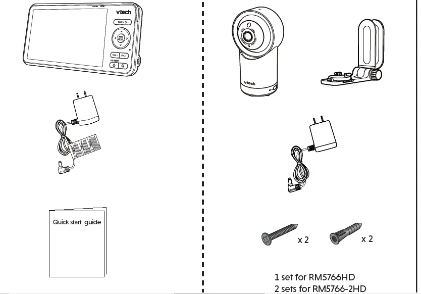 vtech RM5766-2HD 5 Inch Smart Wi-Fi 2K Pan and Tilt Monitor-2