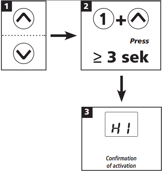 CLAGE CEX E Compact Instant Water Heater - Temperature limit on 1