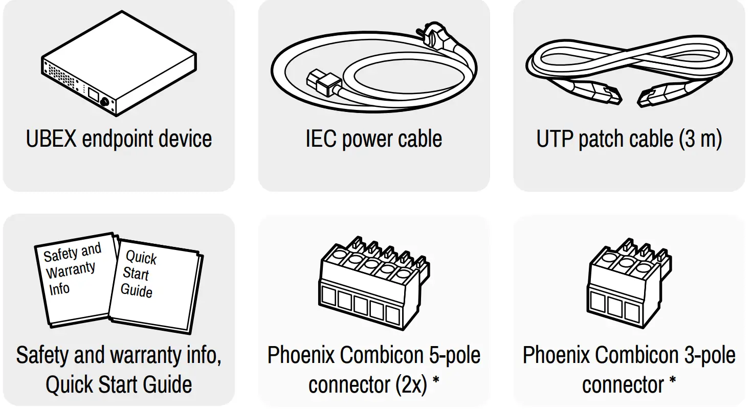 LIGHTWAVE UBEX PRO20 HDMI F100 Ultra Bandwidth Extender - Box Contents