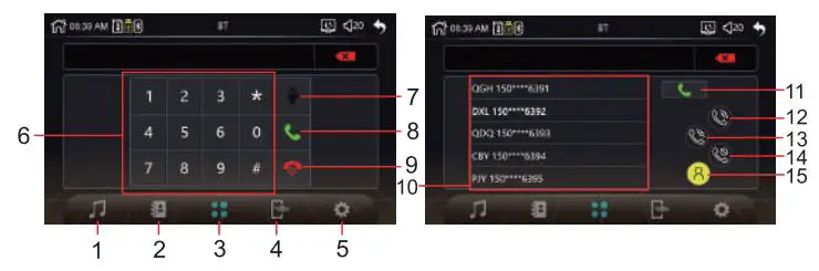 HiEHA CP7-9 Upgraded 7 Inch Standard Car Stereo User Manual - Bluetooth Function