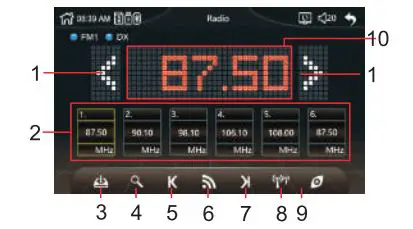 HiEHA CP7-9 Upgraded 7 Inch Standard Car Stereo User Manual - Radio Function