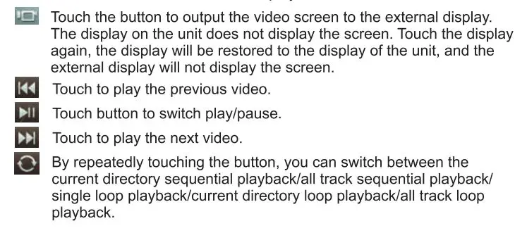 HiEHA CP7-9 Upgraded 7 Inch Standard Car Stereo User Manual - USB CARD VIDEO PLAY