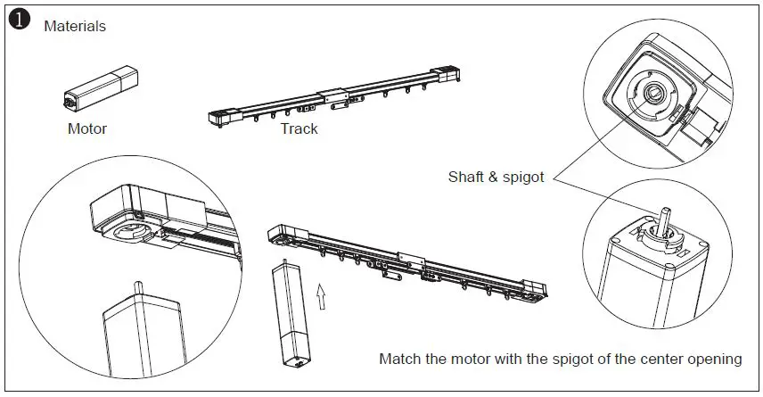 Home2Link Motorized Curtain Track Smart Curtain Motor fig-28