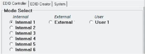 ANI-HDAINSERT4K6 - Mode Select