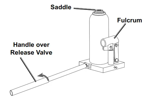 HARBOR FREIGHT 56684 4 Ton Heavy Duty Bottle Jack - Bleeding
