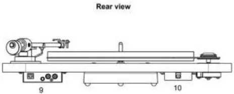 Pro-Ject Elemental Phono USB- Rear View