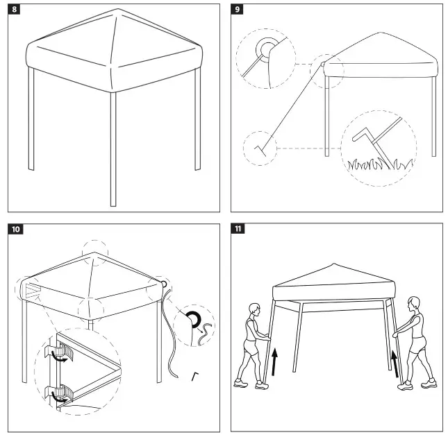 Axley 013759 Pop UP Tent- 8
