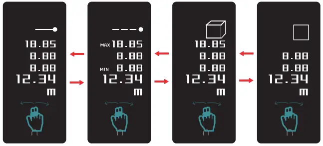 Xiaomi LS5 MiHome Duka Laser Meter with Touch OLED Display - Measurement