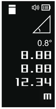 Xiaomi LS5 MiHome Duka Laser Meter with Touch OLED Display - height mesurement