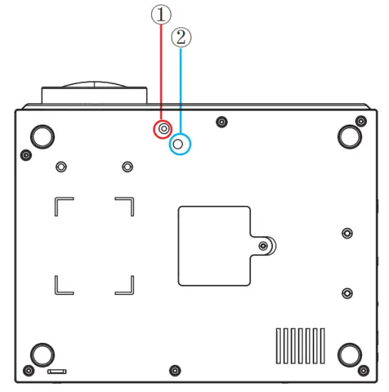 Yaber Y61 TFT LCD Projector - Ceiling