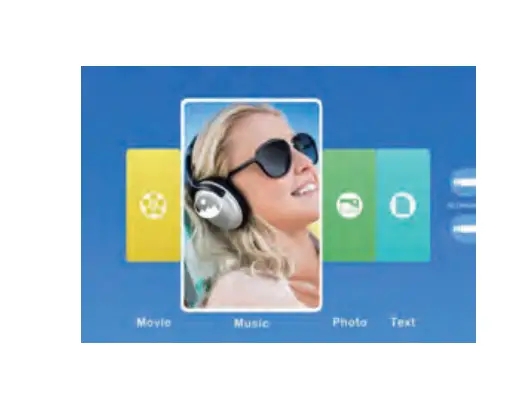 Yaber Y61 TFT LCD Projector - Main Menu