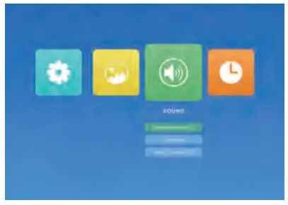 Yaber Y61 TFT LCD Projector - Sound Menu