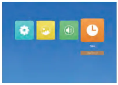 Yaber Y61 TFT LCD Projector - Time Menu