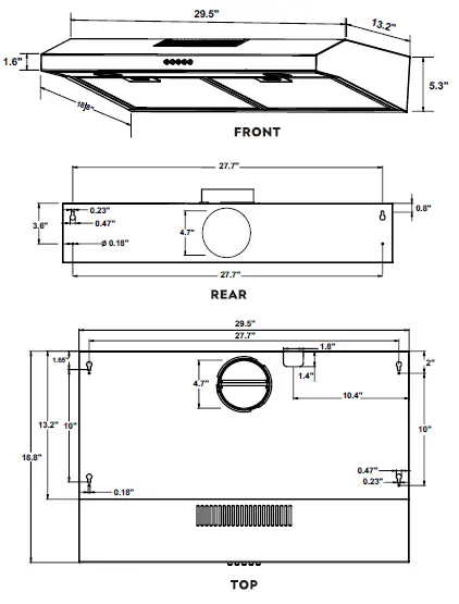 COSMO-COS-5U30-Under-Cabinet-Range-Hood-fig 3