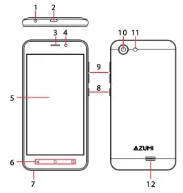 AZUMI SP 021 Mobile Phone - TOUCH PHONE