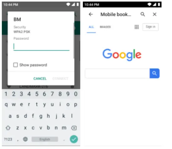 AZUMI SP 021 Mobile Phone - WIFI network