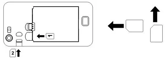 AZUMI SP 021 Mobile Phone - install the SIM card