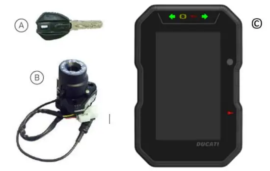 DUCATI RTADM001 1900 RFID Dashboard - IMMOBILIZER SYSTEM