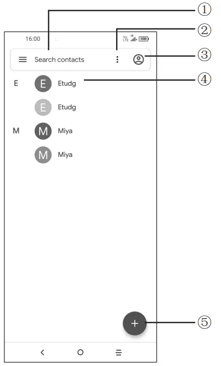 TCL 10 5G Smartphone - Contacts