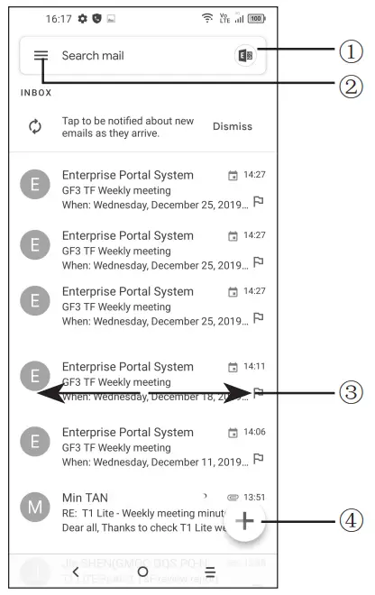 TCL 10 5G Smartphone - Gmail