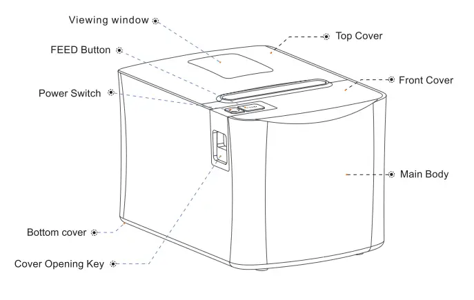 RONGTA RP330 80MM Thermal Receipt Printer - 1