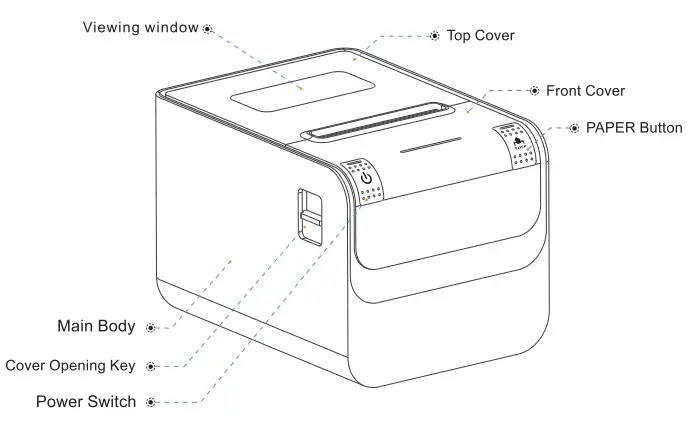 RONGTA RP330 80MM Thermal Receipt Printer - 4