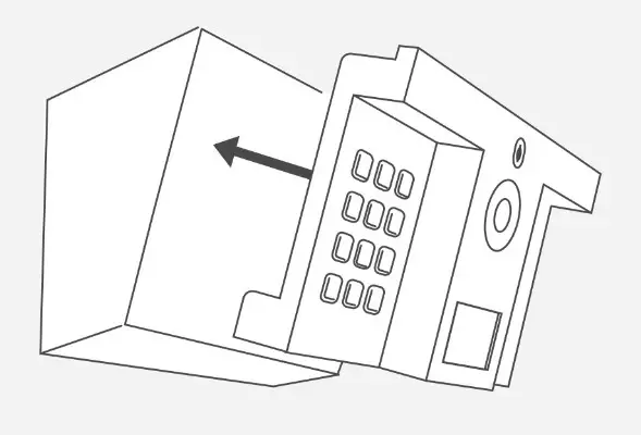 DoorBird D1812 Series IP Video Door Station - Assemble the front panel to the back housing 1