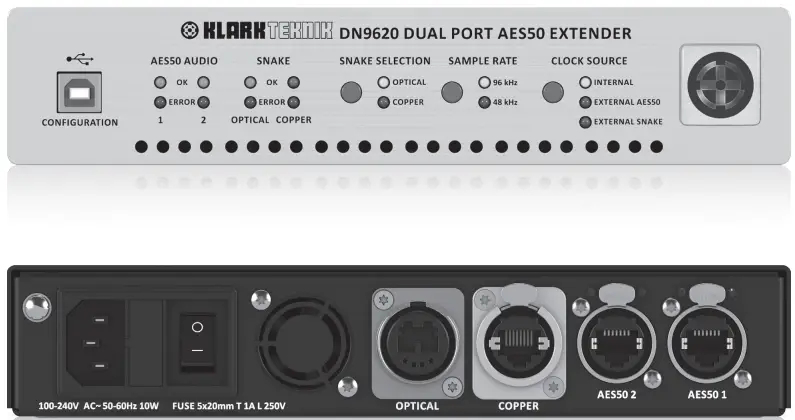 KLARK-TEKNIK-DN9620-Dual-Port-AES50-Extender-and-Multiplexer-product