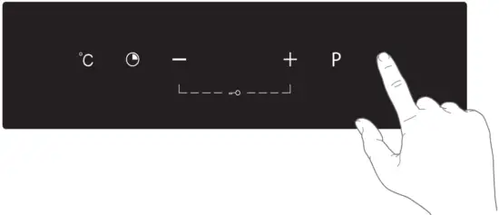 Using the touch keys