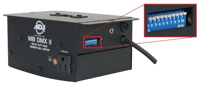 ADJ MB DMX II Heavy-Duty Motor for Mirror Balls up to 20-Inches-fig10