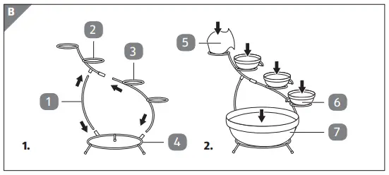 ALDI 1180130AL Gardenline Solar Water Feature -fig3