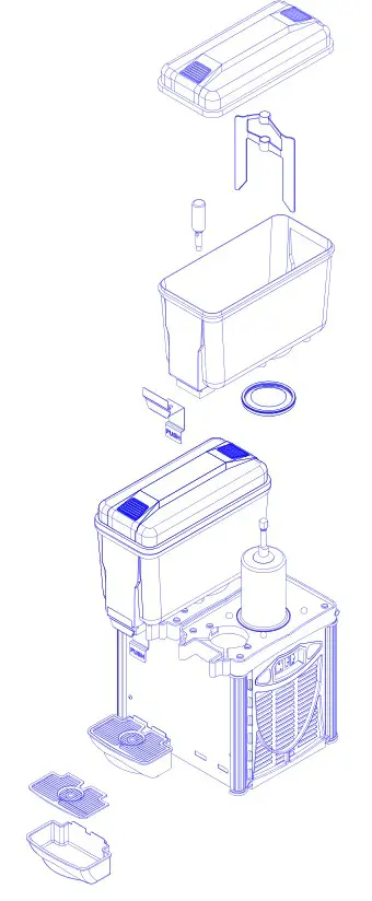 LANCER 1100 Refrigerated Beverage Dispenser - Disassembling and Assembling