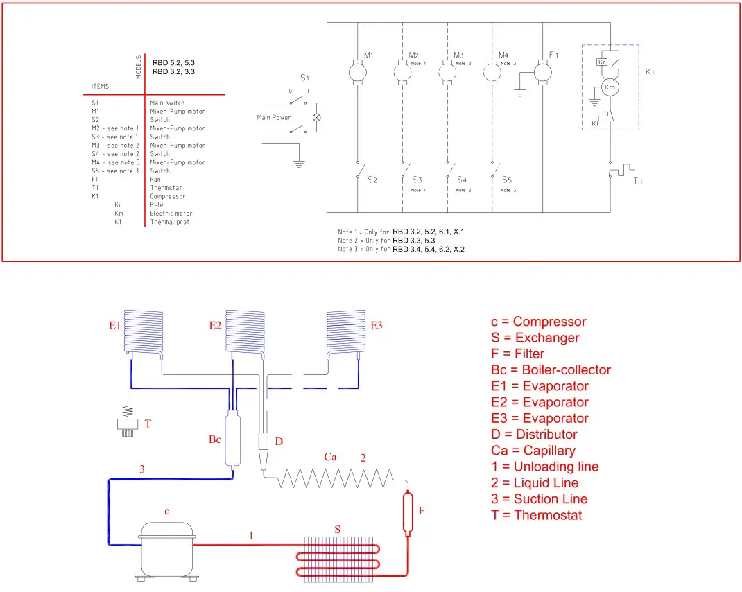 LANCER 1100 Refrigerated Beverage Dispenser - Wiring Diagram