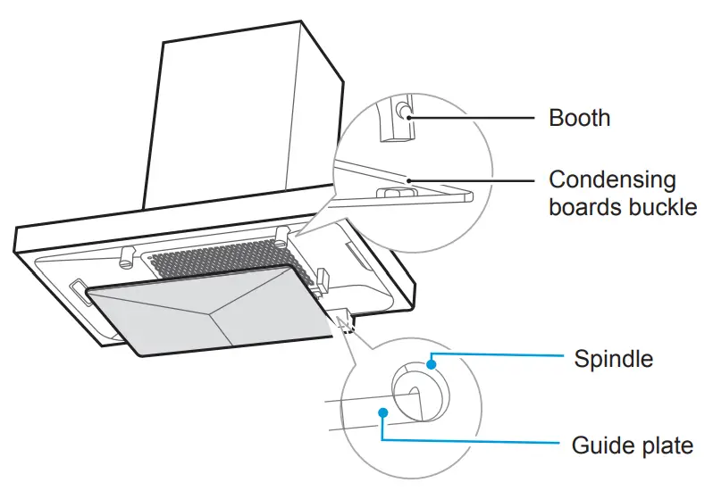 Midea MCH 90M80AT Cooker Hood - cold plate