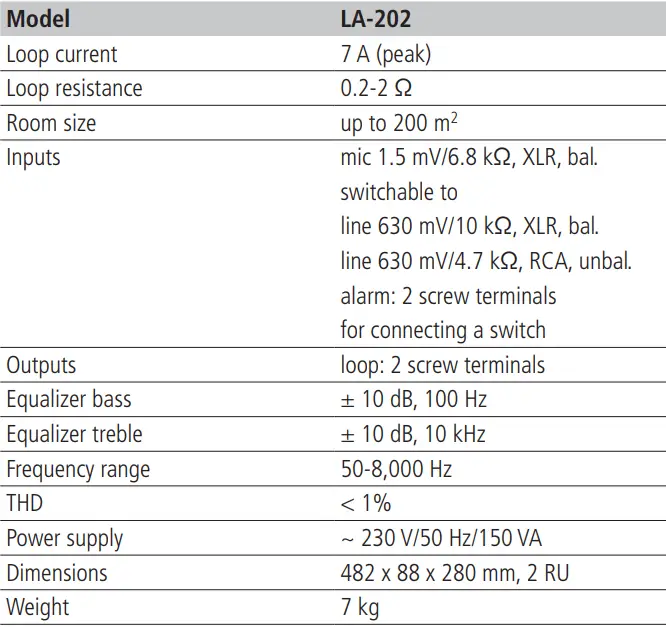 MONACOR-LA-202-Induction-Loop-Systems-FIG-1