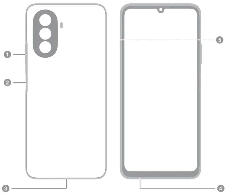 HUAWEI MGA LX3 Nova Y70 Smartphone - FIG 1