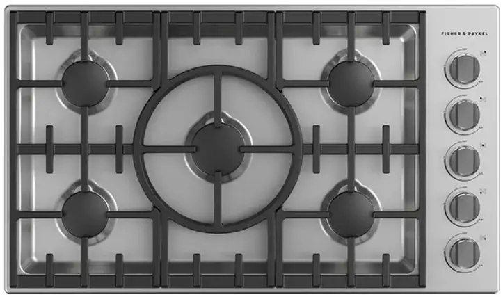 FISHER PAYKEL CDV3-365H-N 36 Inch Stainless Steel Gas Cooktop