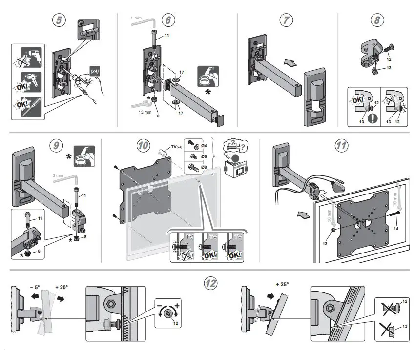 meliconi-FR200-Flate-Style-Wall-Mounted-TV-Mount-FIG-6