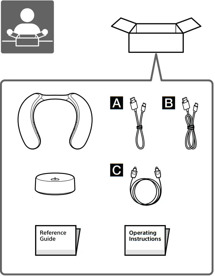 SONY SRS NS7 Wireless Neckband Speaker - fig