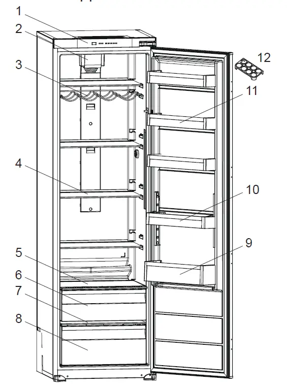 kluge-KC2294J-Built-in-Fridge-fig2