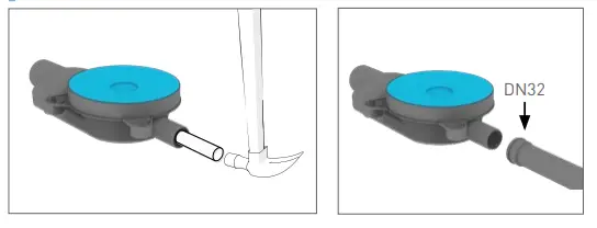 vieser 3317307 One Horizontal Drain Instruction fig 1