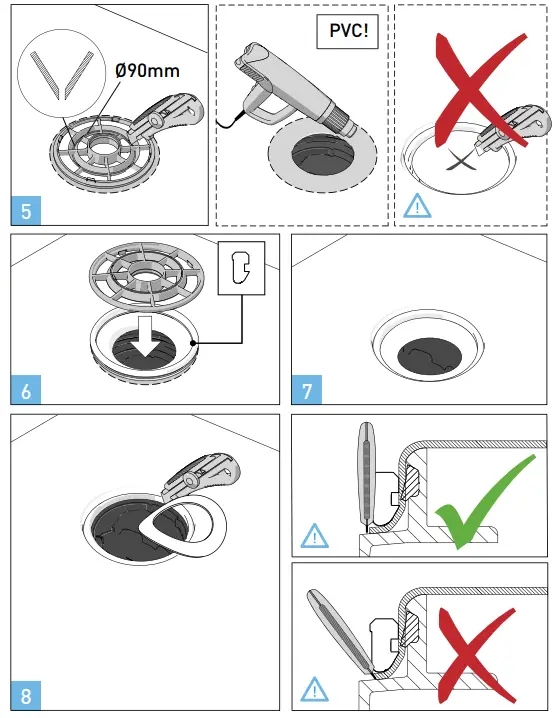 vieser 3317307 One Horizontal Drain Instruction fig 6