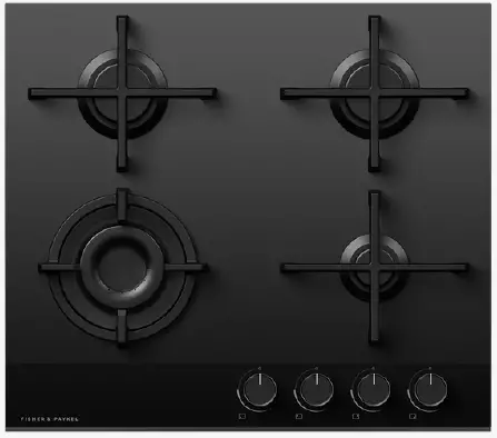 FISHER PAYKEL CG604DNGGB4 60cm Gas on Glass Cooktop PRODUCT-img